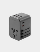 Energea TravelWorld | 35.5W Travel Adapter - Gunmetal