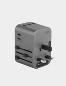 Energea TravelWorld | 35.5W Travel Adapter - Gunmetal
