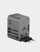 Energea TravelWorld | 35.5W Travel Adapter - Gunmetal