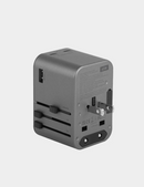 Energea TravelWorld GaN65 | 65W Travel Adapter - Gunmetal