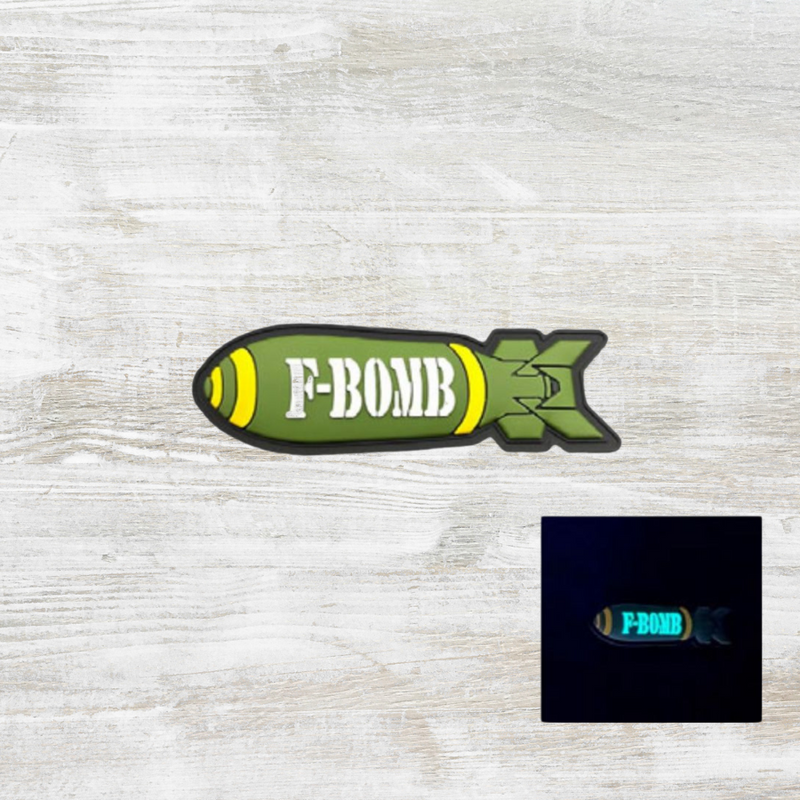 The Meniacc F Bomb PVC Velcro Patch