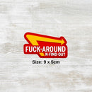 The Meniacc F Around & Find Out PVC Velcro Patch