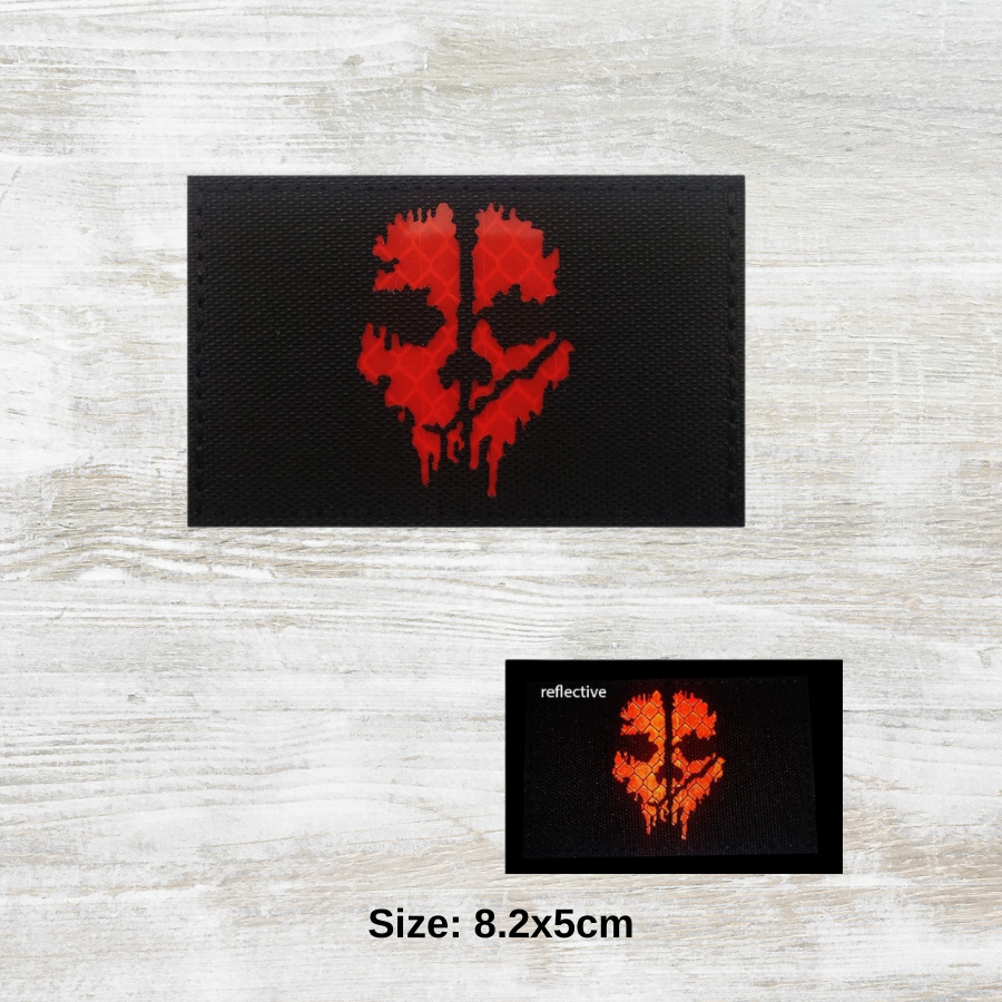 The Meniacc Ghost Reflective Velcro Patch Oribags