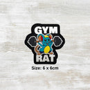 The Meniacc Gym Rat PVC Velcro Patch