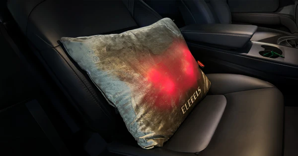ELEEELS H1D Shiatsu Massage Cushion Deluxe - Champagne Brown