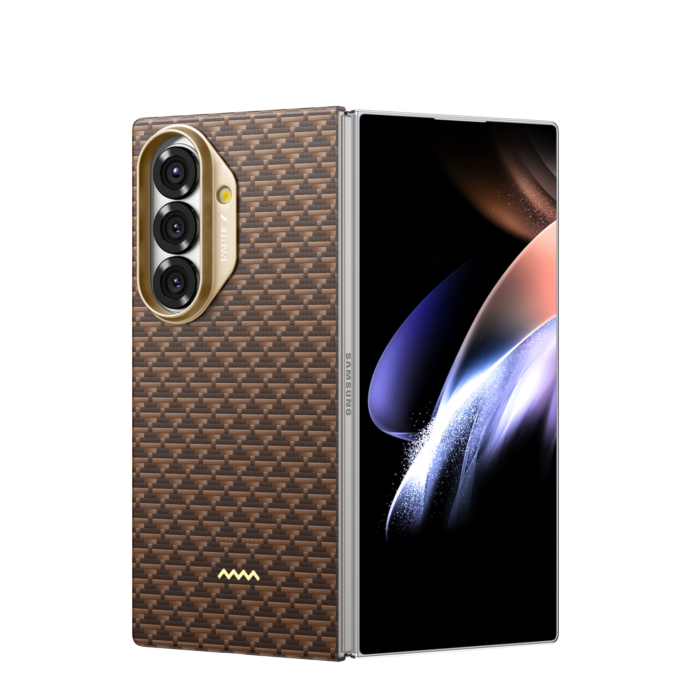 Raptic Aramid Fiber Skin-Origin Magnet Case for Samsung Galaxy Z Fold 7 - Humble