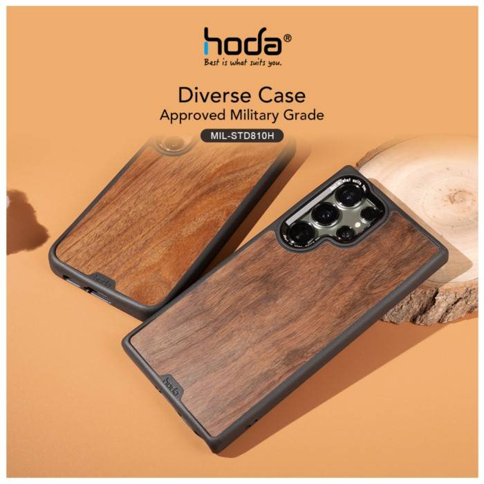 Hoda Diverse Case Military Standard With Magnet For Samsung S24 Ultra - Kevlar