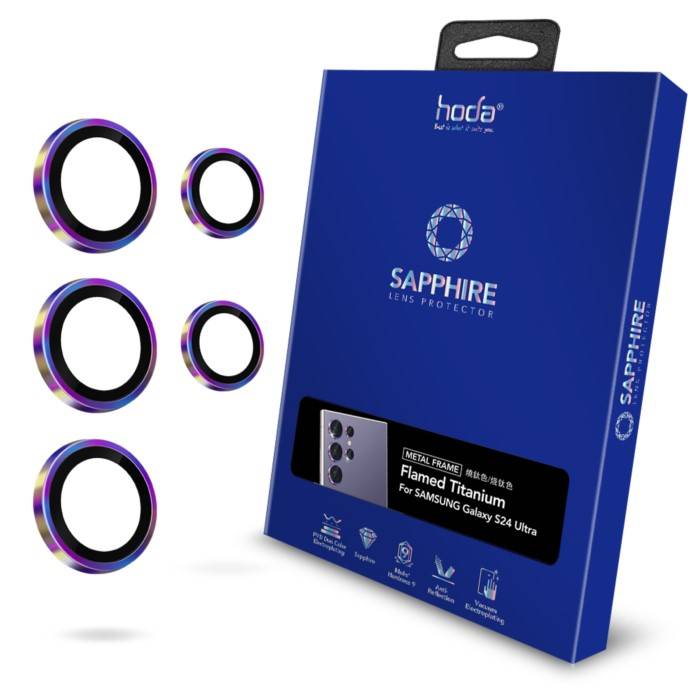 Hoda Sapphire Lens Protector For Samsung S24 Ultra (5pcs)