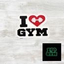 The Meniacc I Love Gym PVC Velcro Patch