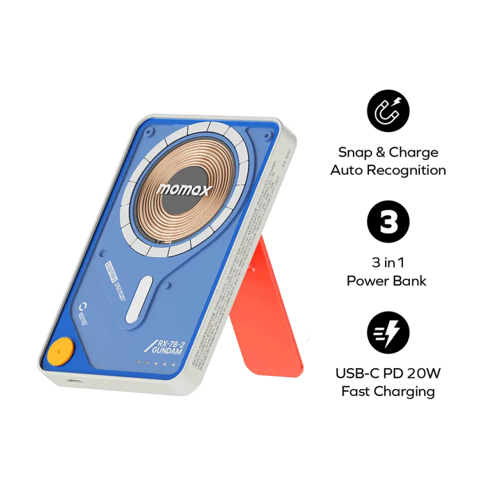 Momax x Gundam 1-Power X Pro | Magnetic Wireless Power Bank