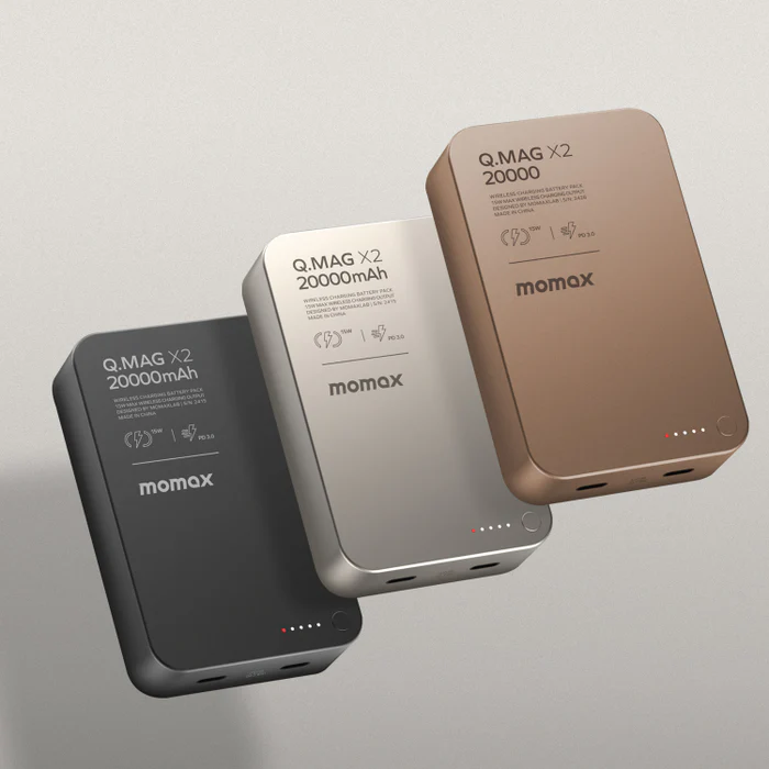 Momax Q.MAG X2 | Magnetic Wireless Power Bank 20000mAh - Gen 2