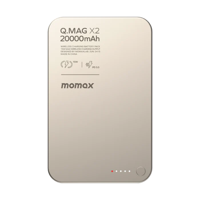 Momax Q.MAG X2 | Magnetic Wireless Power Bank 20000mAh - Gen 2