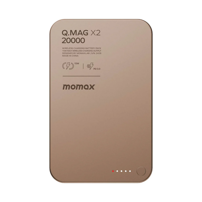 Momax Q.MAG X2 | Magnetic Wireless Power Bank 20000mAh - Gen 2