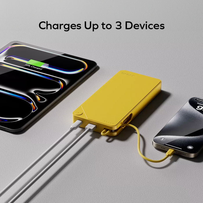 Momax 1-Power X1 | Battery Pack 20000mAh with Built-in USB-C Cable - Black