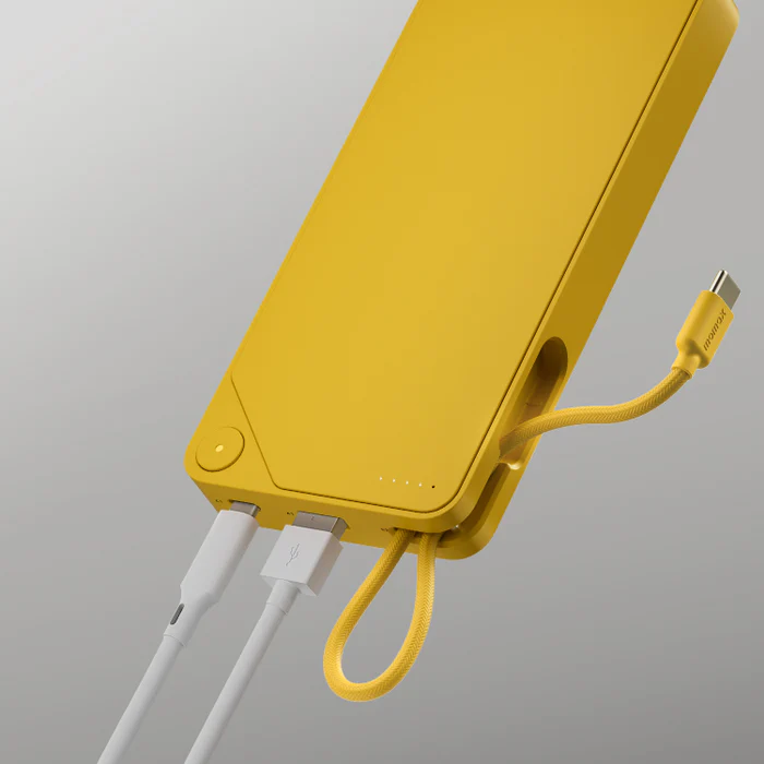 Momax 1-Power X1 | Battery Pack 20000mAh with Built-in USB-C Cable - Black