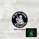 The Meniacc I'm Delightful PVC Velcro Patch