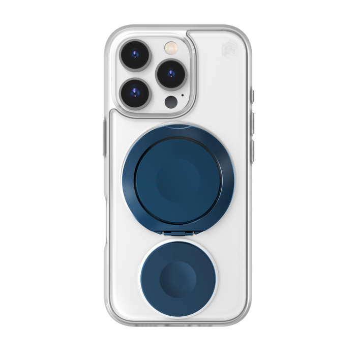 (Markdown) STM Goods Roll Spin Magsafe Case for iPhone 16 Series - Clear/ Blue