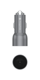 Mophie Car Charger Dual USB-C 37W - Space Grey
