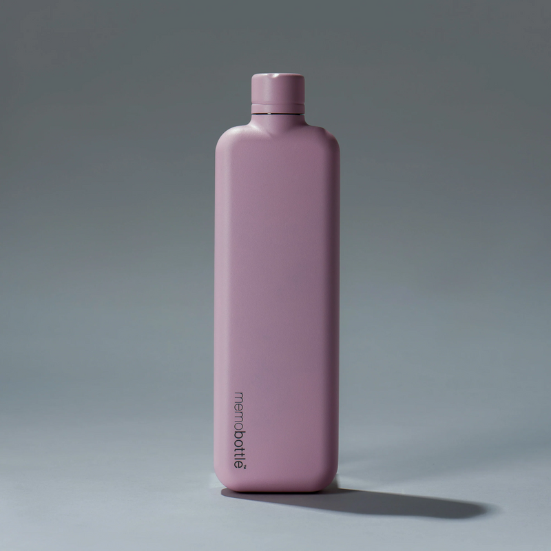 Slim memobottle (Stainless Steel) - Pink Salt 20 oz / 600 ml