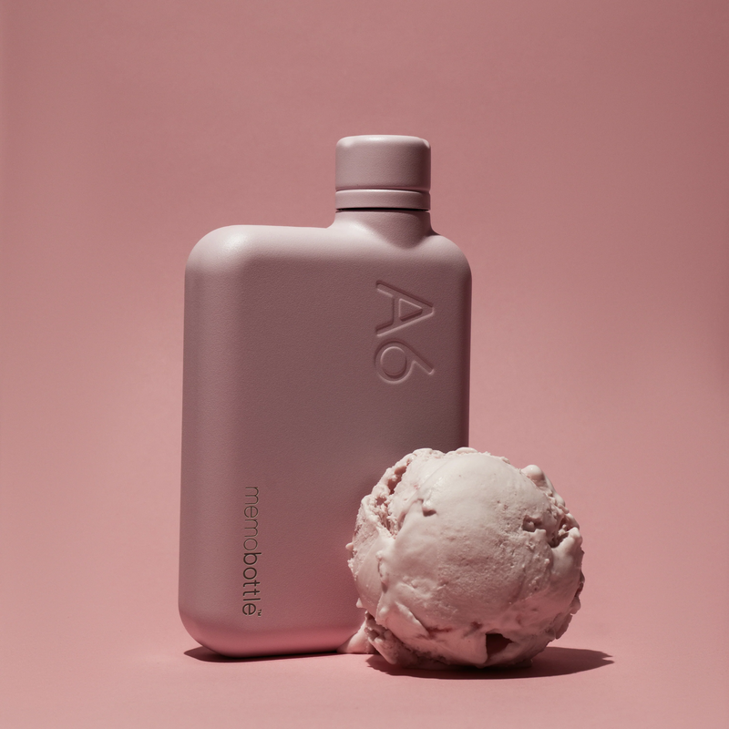 A6 memobottle (Stainless Steel) - Pink Salt  16 oz / 500 ml