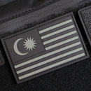 The Meniacc Malaysia Flag PVC Velcro Patch - Colour/BW