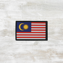 The Meniacc Malaysia Flag PVC Velcro Patch - Colour/BW