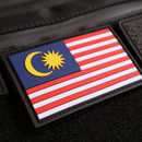 The Meniacc Malaysia Flag PVC Velcro Patch - Colour/BW