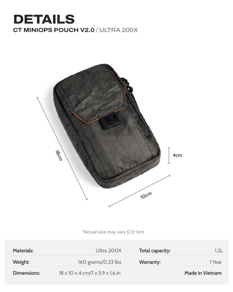 Ctactical MiniOps Pouch V2 - ULTRA200X