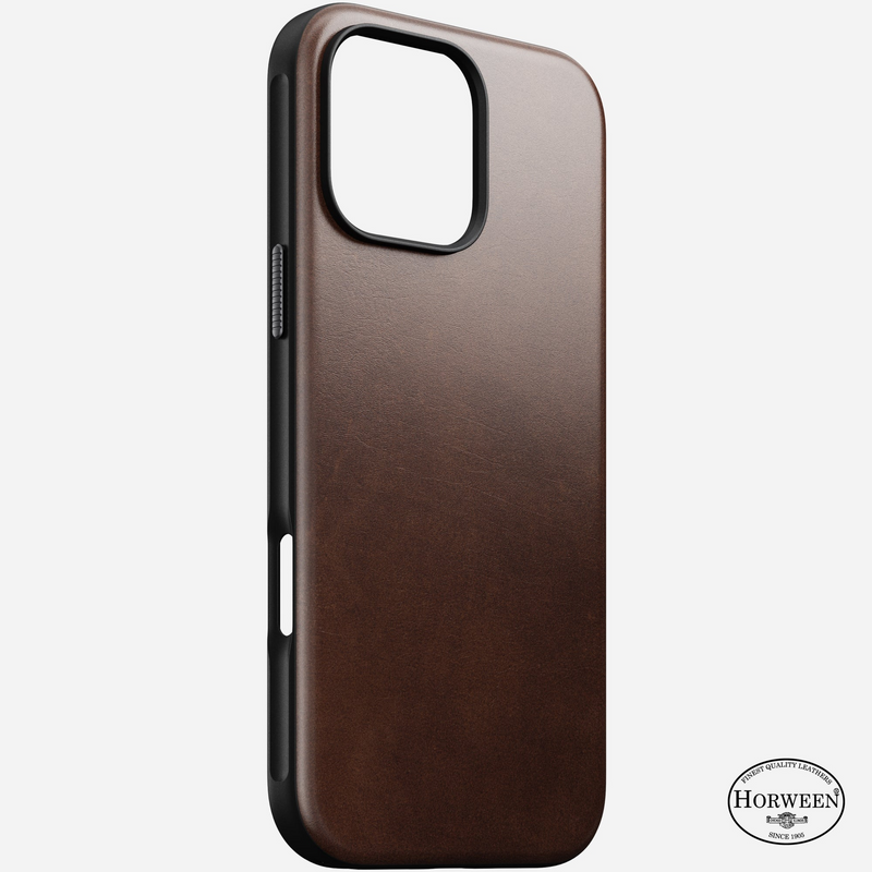 Nomad Modern Leather Case Horween Leather Magsafe iPhone 16 series