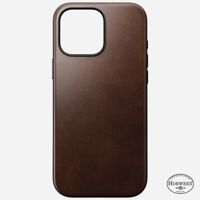 Nomad Modern Leather Case Horween Leather Magsafe iPhone 16 series