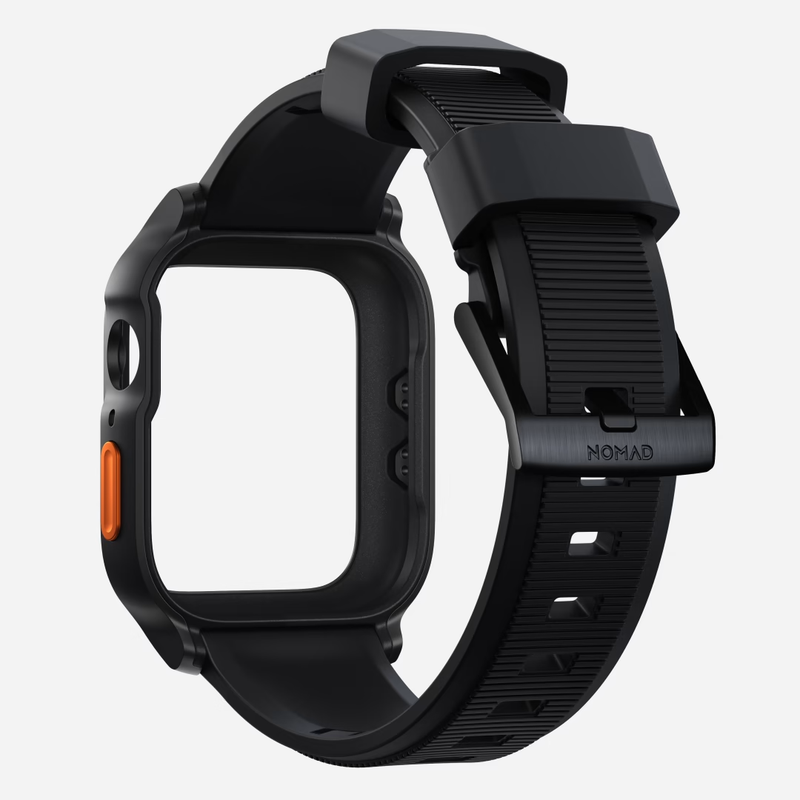 Nomad Rugged Case (Case & Band) for Apple Watch 45/44mm - Black