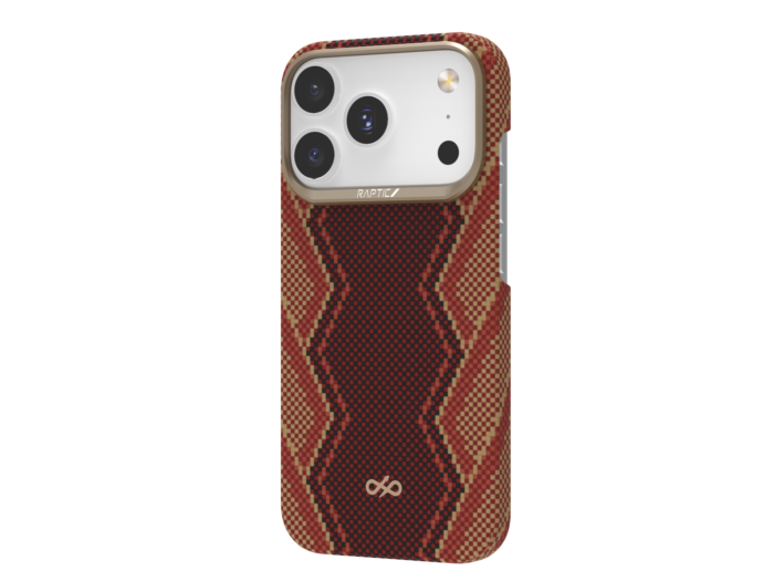 Raptic Aramid Fiber Skin-Bionic Case with Magsafe for iPhone 17 Pro Series - Snake
