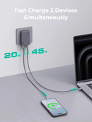 Aukey Comet Slim 67W PD Wall Charger with GaN Technology PA-C4