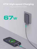 Aukey Comet Slim 67W PD Wall Charger with GaN Technology PA-C4