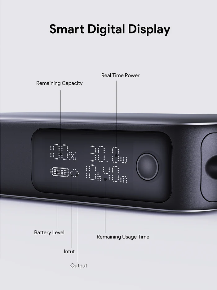 Aukey PB-Y47 Spark Sling 10000 Compact Fast Charging Power Bank with Built-in USB-C Cable