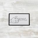 The Meniacc Pew Pew Hand PVC Velcro Patch
