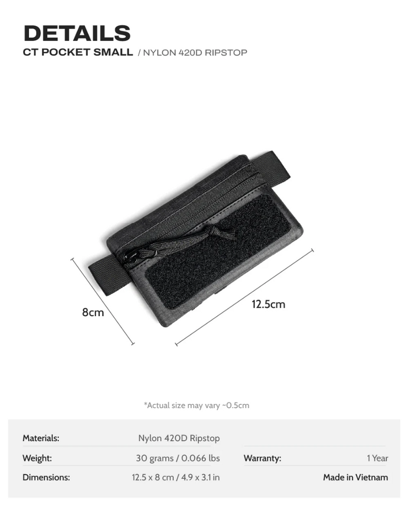 Ctactical Pocket Small - Nylon 420D Ripstop