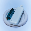 Slim memobottle (Stainless Steel) - Powder Blue 20 oz / 600 ml