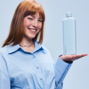 Slim memobottle (Stainless Steel) - Powder Blue 20 oz / 600 ml