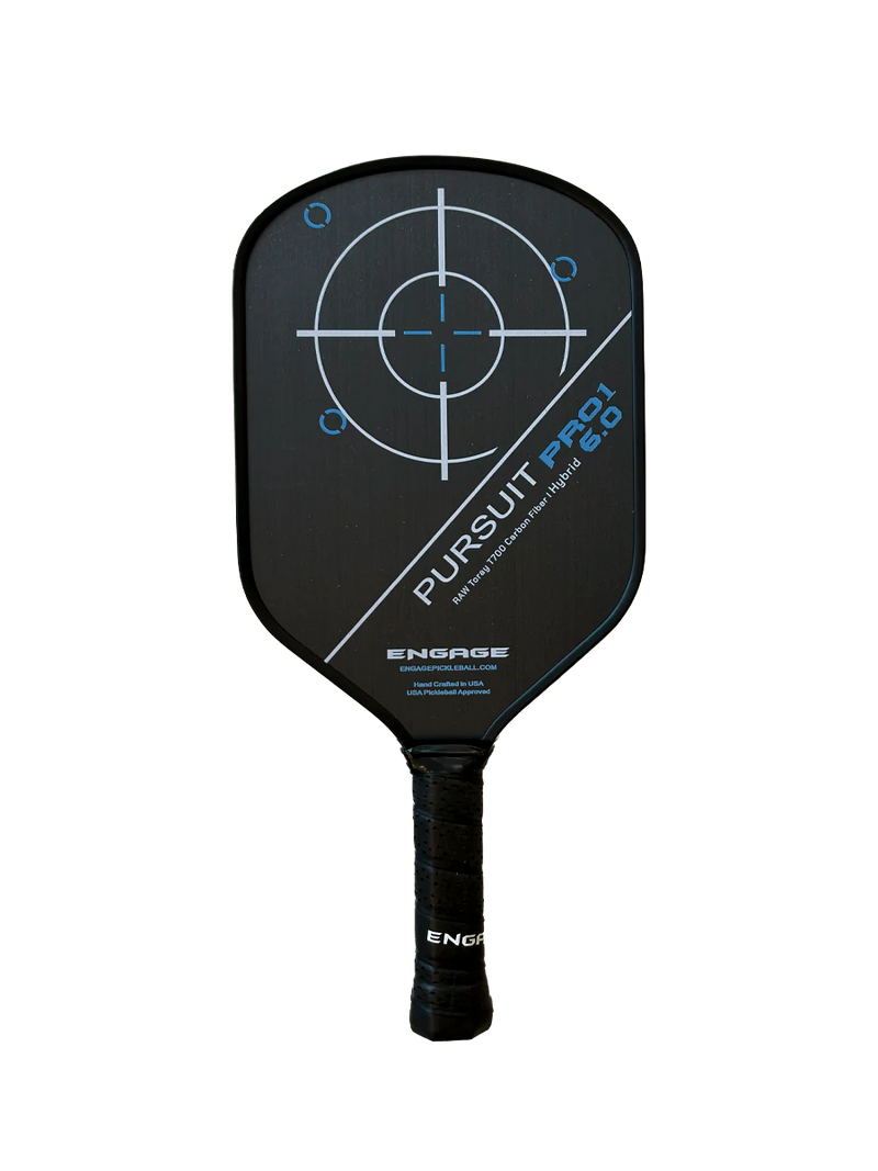 Engage Pursuit Pro1 6.0 Hybrid | Raw T700 Carbon Fibre Pickleball Paddel