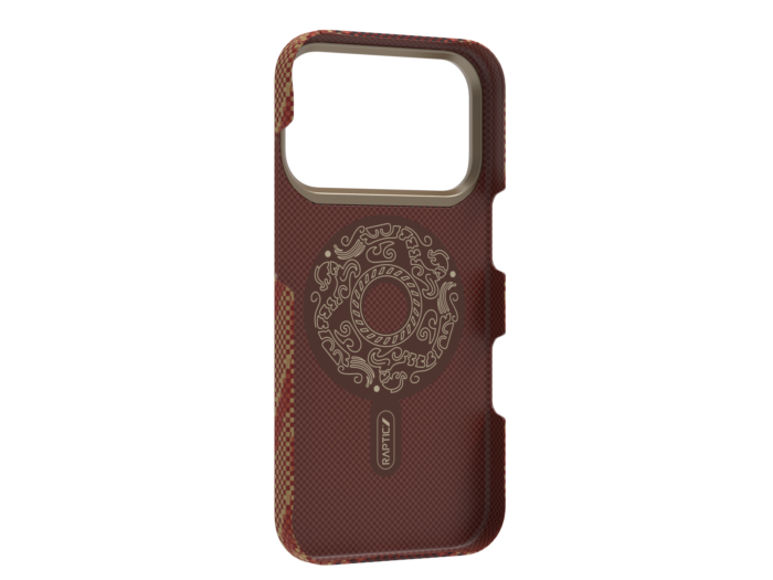 Raptic Aramid Fiber Skin-Bionic Case with Magsafe for iPhone 17 Pro Series - Snake