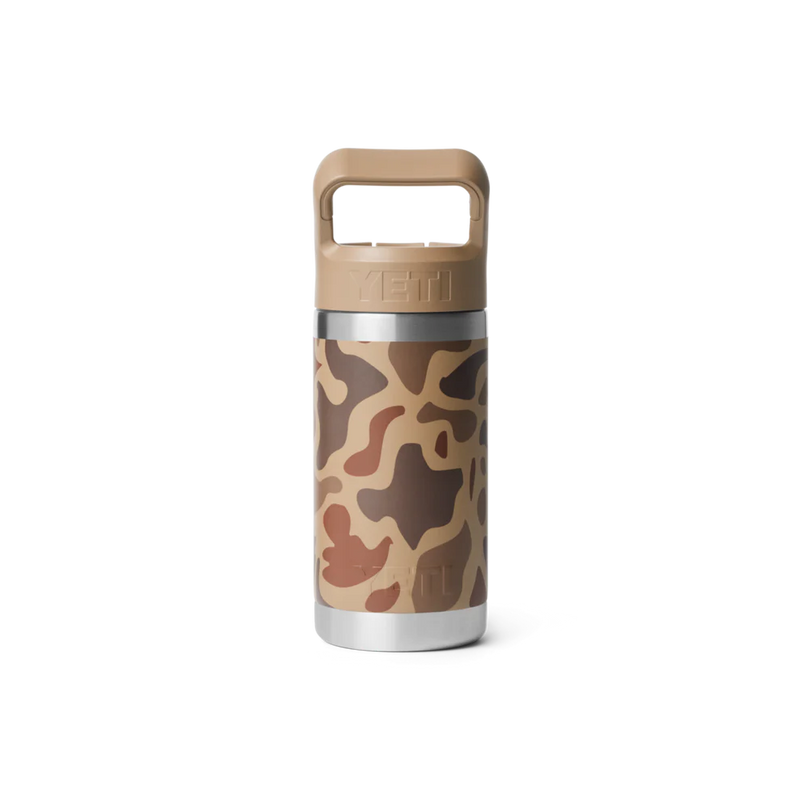 Yeti Rambler® Jr. 12 OZ Kids Water Bottle With Color-Matched Straw Cap - Wetlands Camo