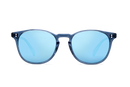 (Markdown) Rocket Eyewear MTO P3 Classic Sunglasses - Raw Denim Crystal with Blue Mirrored Polarized Lenses - Raised Asian Fit