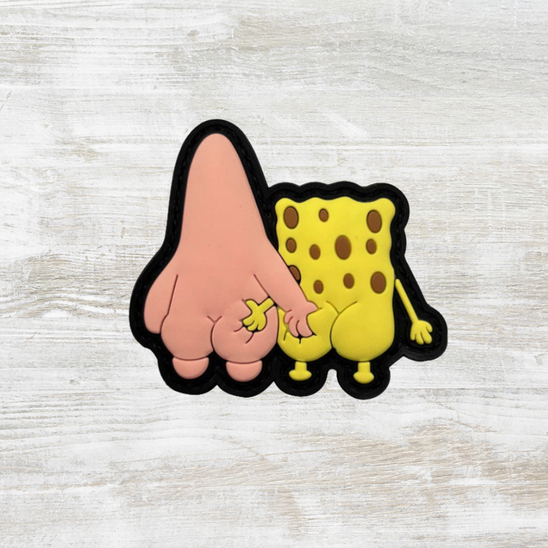 The Meniacc Spongeb Pat PAV Velcro Patch
