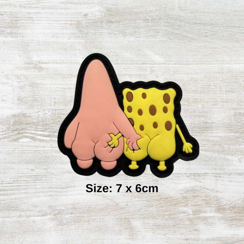 The Meniacc Spongeb Pat PAV Velcro Patch