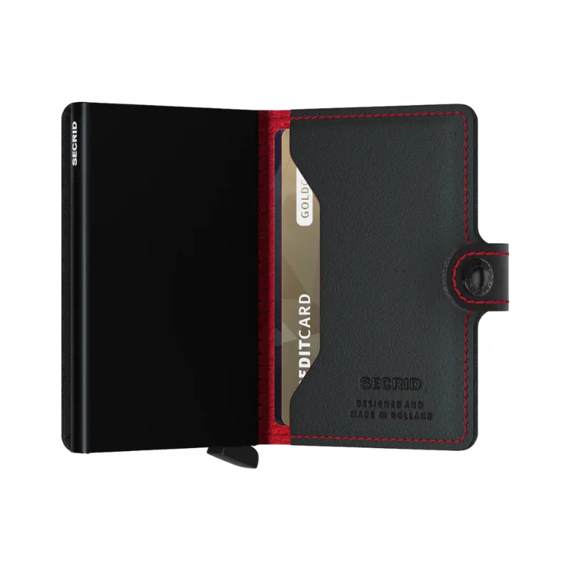 Secrid Miniwallet Style Perforated - Black-Red