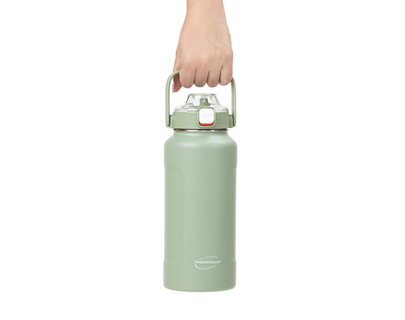 (Promo) Thermocafe 1.2L Vacuum Insulated Straw Bottle with Handle