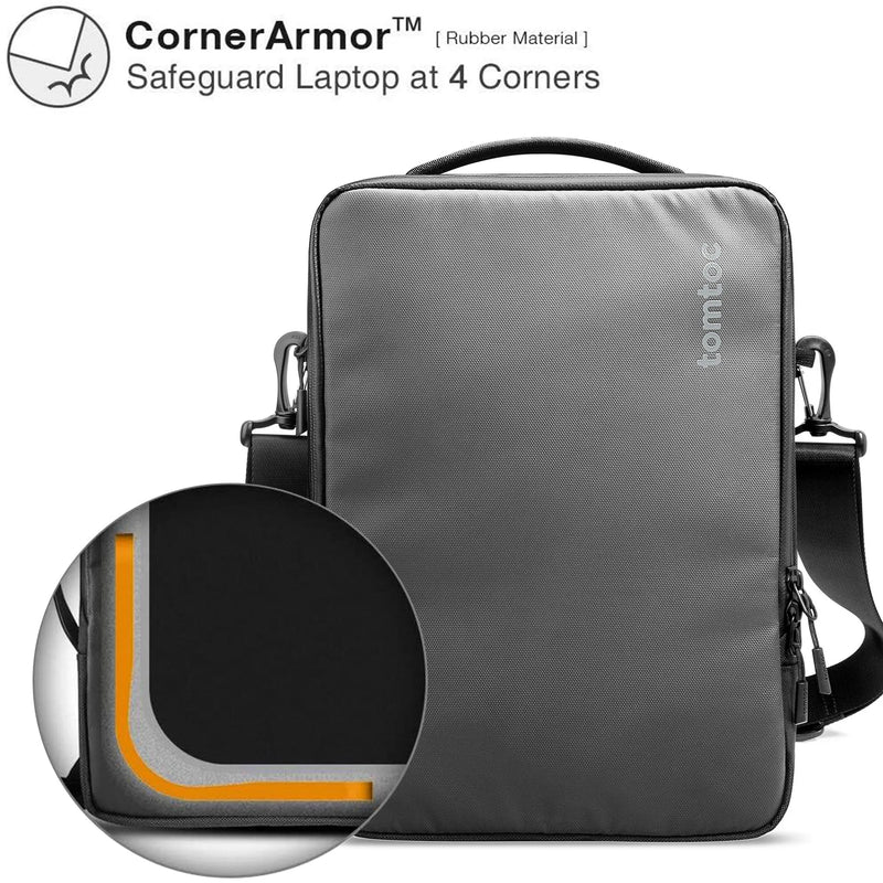 ace laptop backpack messenger bag waterprood tomtoc Defender-Ace A04 Laptop Messenger Bag 14 Inch – Oribags