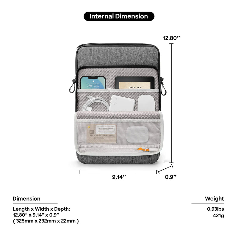 ace laptop backpack messenger bag waterprood tomtoc Defender-Ace A04 Laptop Messenger Bag 14 Inch – Oribags