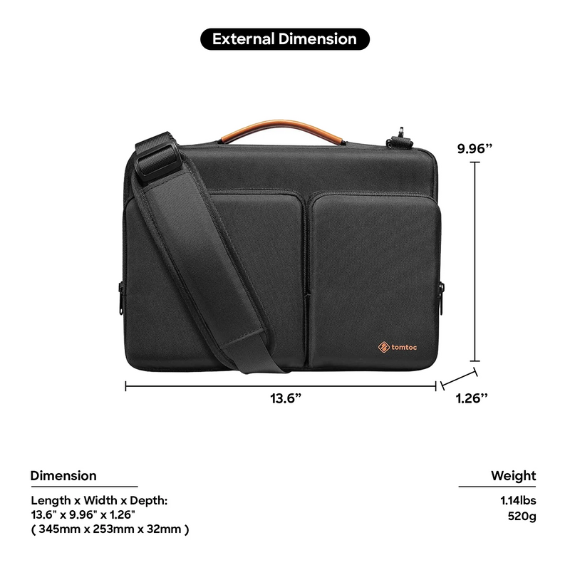 Tomtoc Defender A42 Laptop Messenger Bag 14-inch